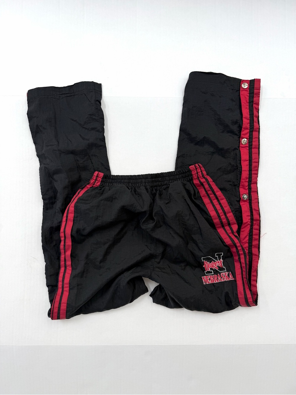 Vintage Nebraska Huskers Snap Windbreaker Pants XS / S Collegiate Baggy 90’s